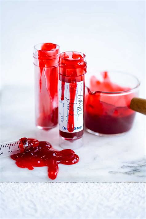 halloween costumes candy fake blood in bag candy|Edible Fake Blood – Perfect for Halloween! .